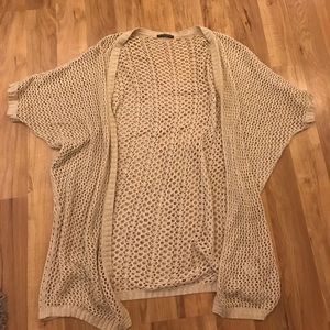 Oversized crochet sweater