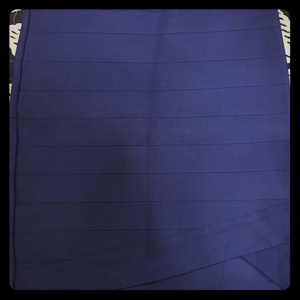 Guess Blue Bandage Skirt