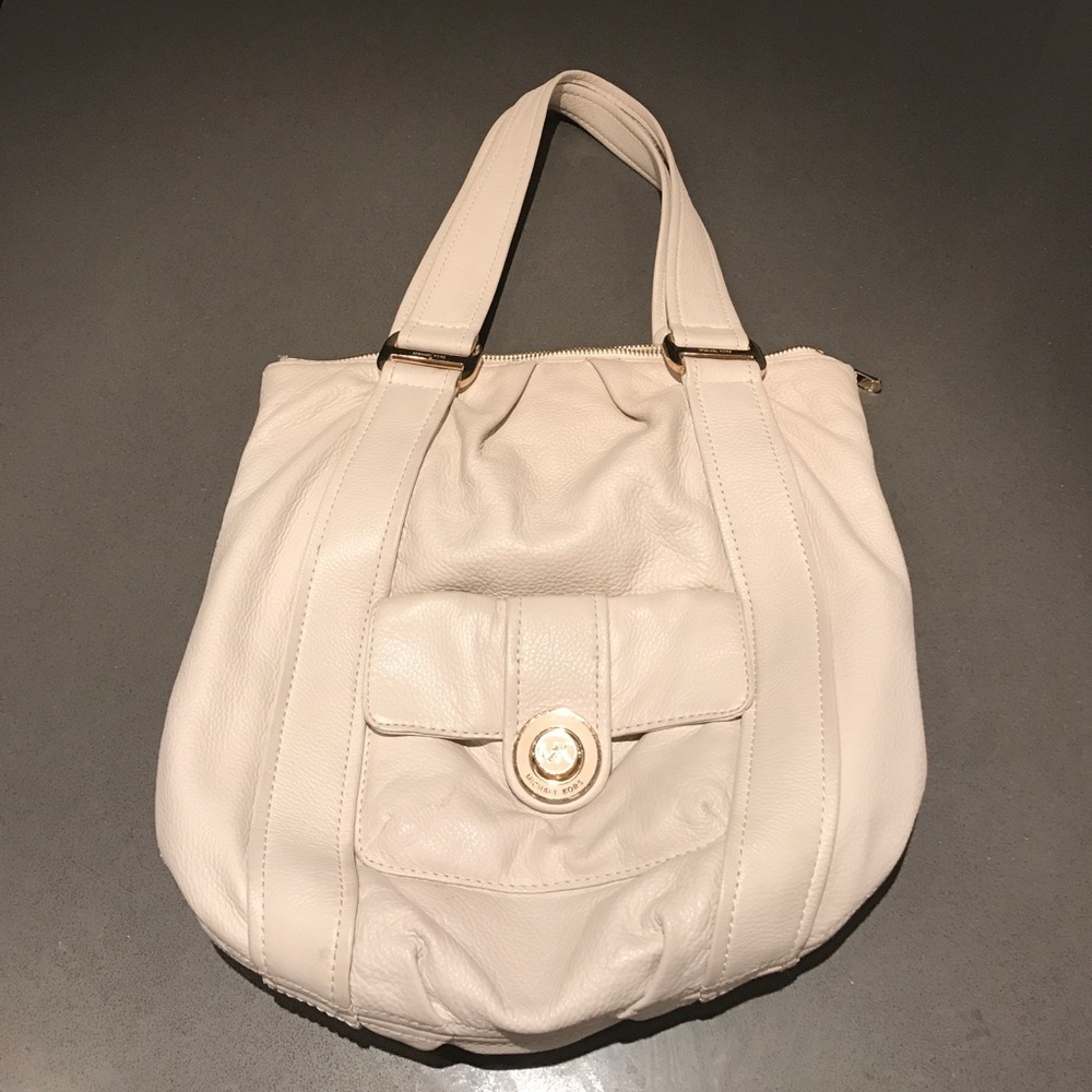 MK Michael Kors Soft White Leather