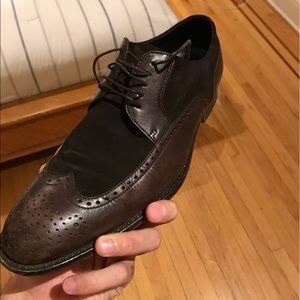 Hugo Boss Brown Leather Dress Shoes