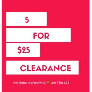 5 items for $25!!! Scroll Down ☺️ 5 items for $25!!! Scroll Down ☺️