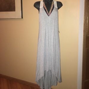 Summer B. Hi low, racer back maxi dress