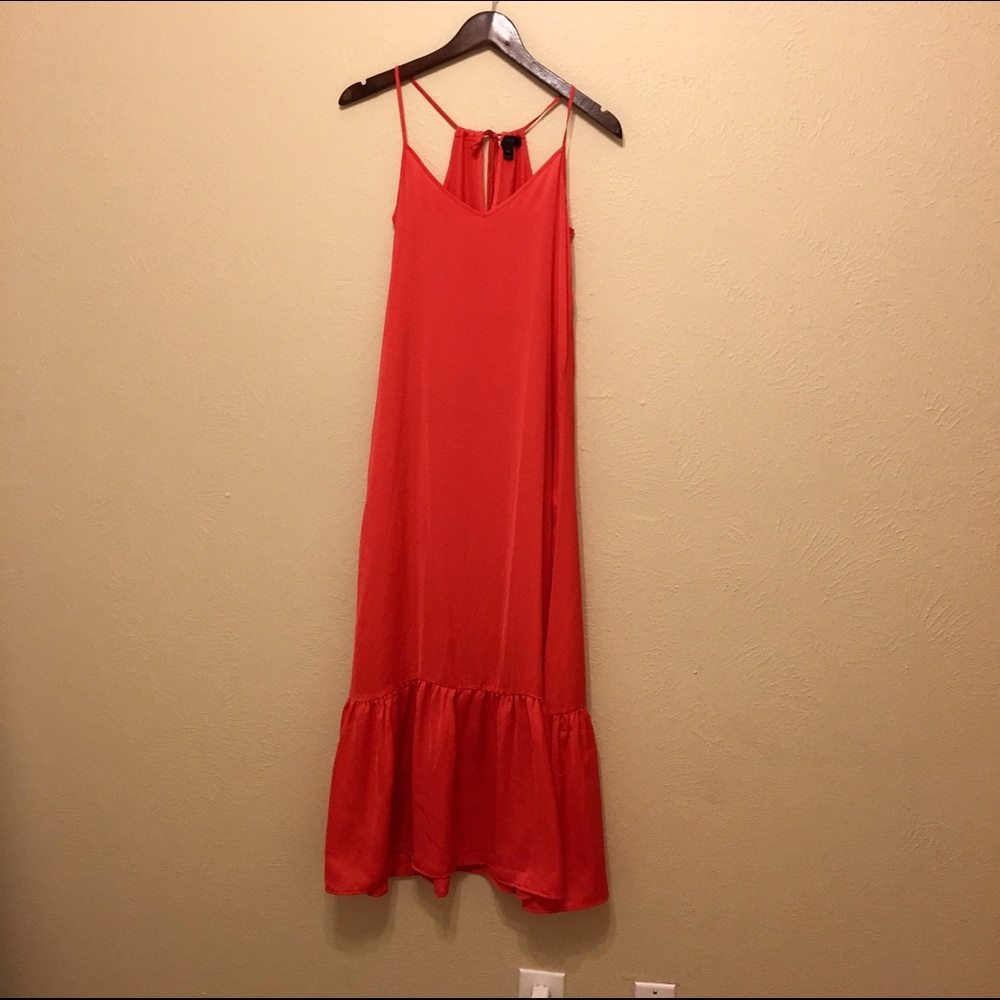 JCREW Red Maxi Dress