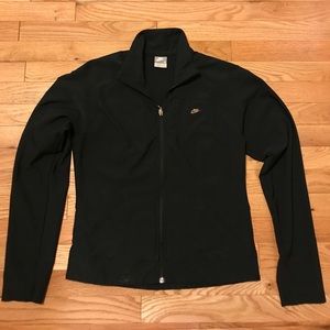 Black Nike Zip-up Wind Breaker