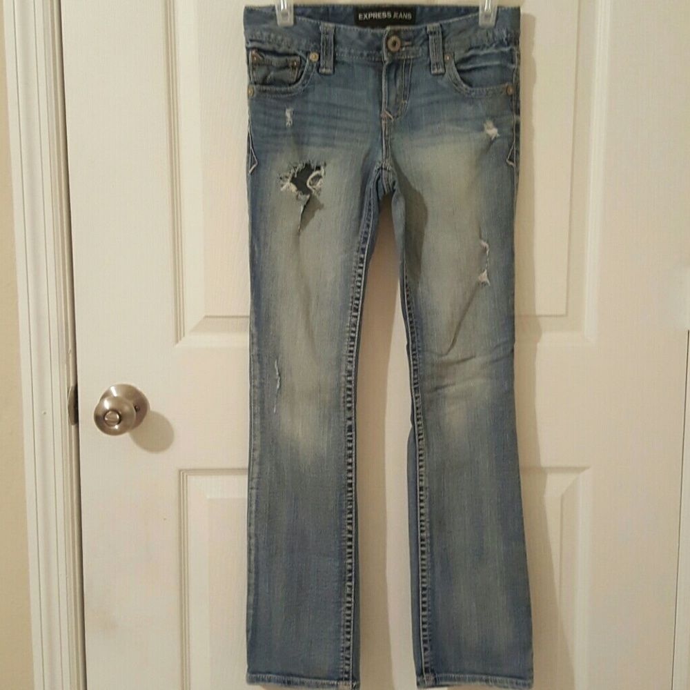 Express Jeans Barely Boot Stella Lowrise size 0s