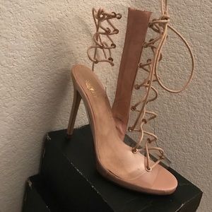 Strap up heels