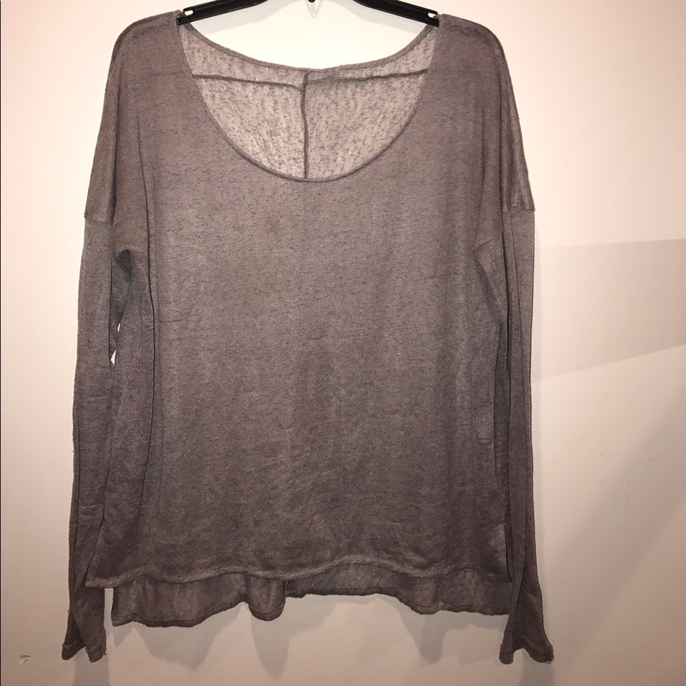 Cute Gauze Top -Grey Size Large