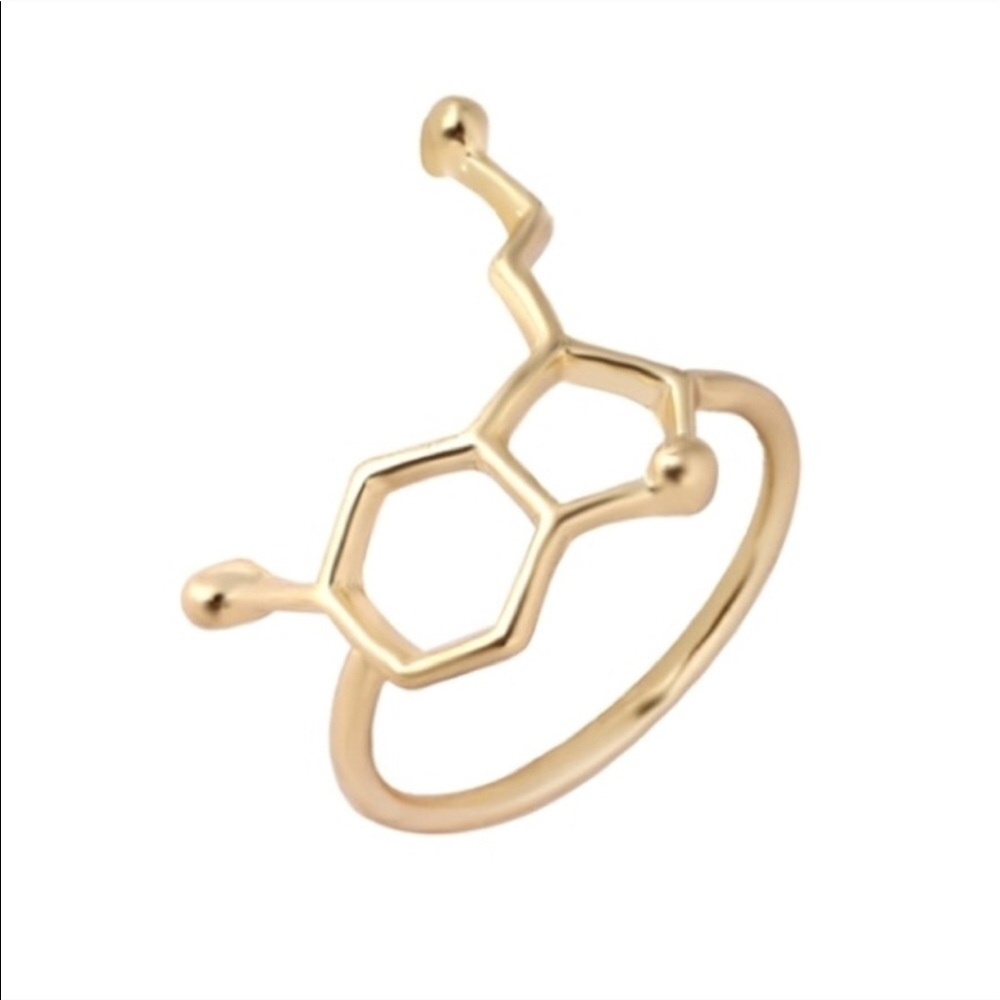 Serotonin Molecule Midi Rings - Picture 3 of 5