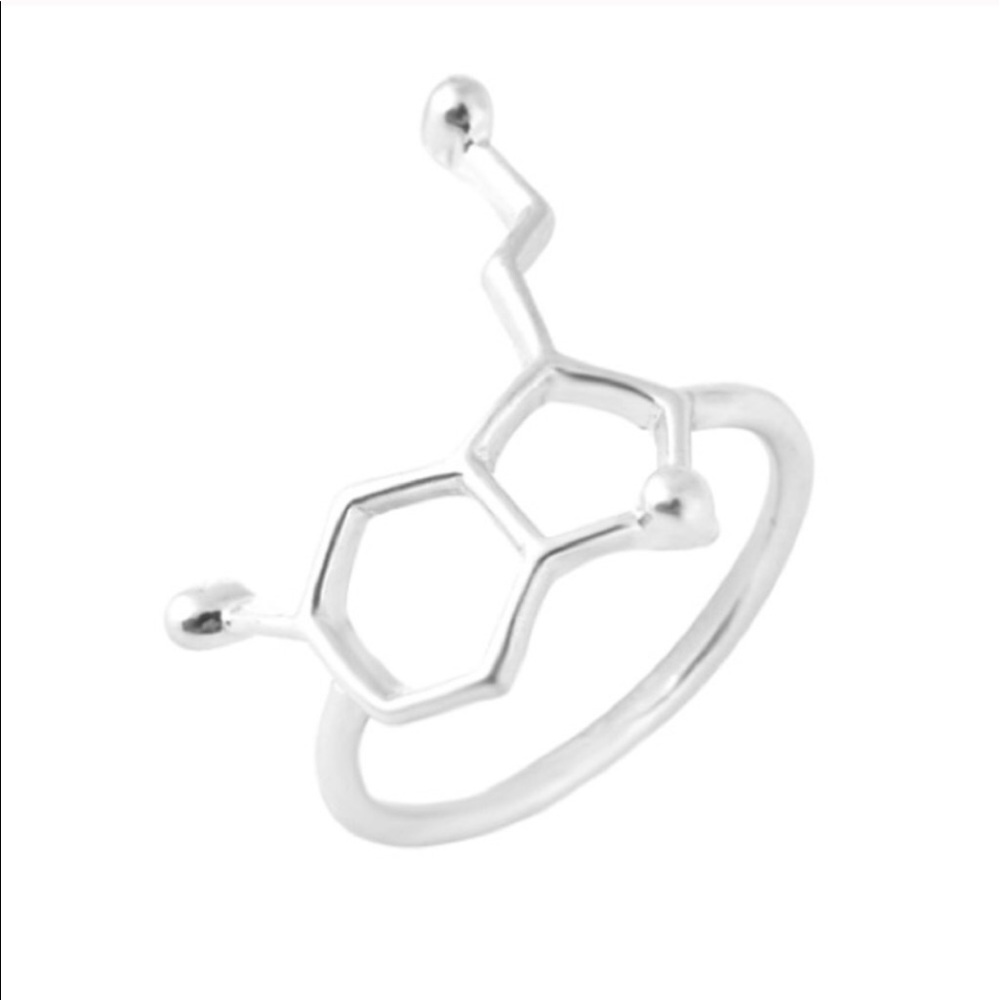 Serotonin Molecule Midi Rings