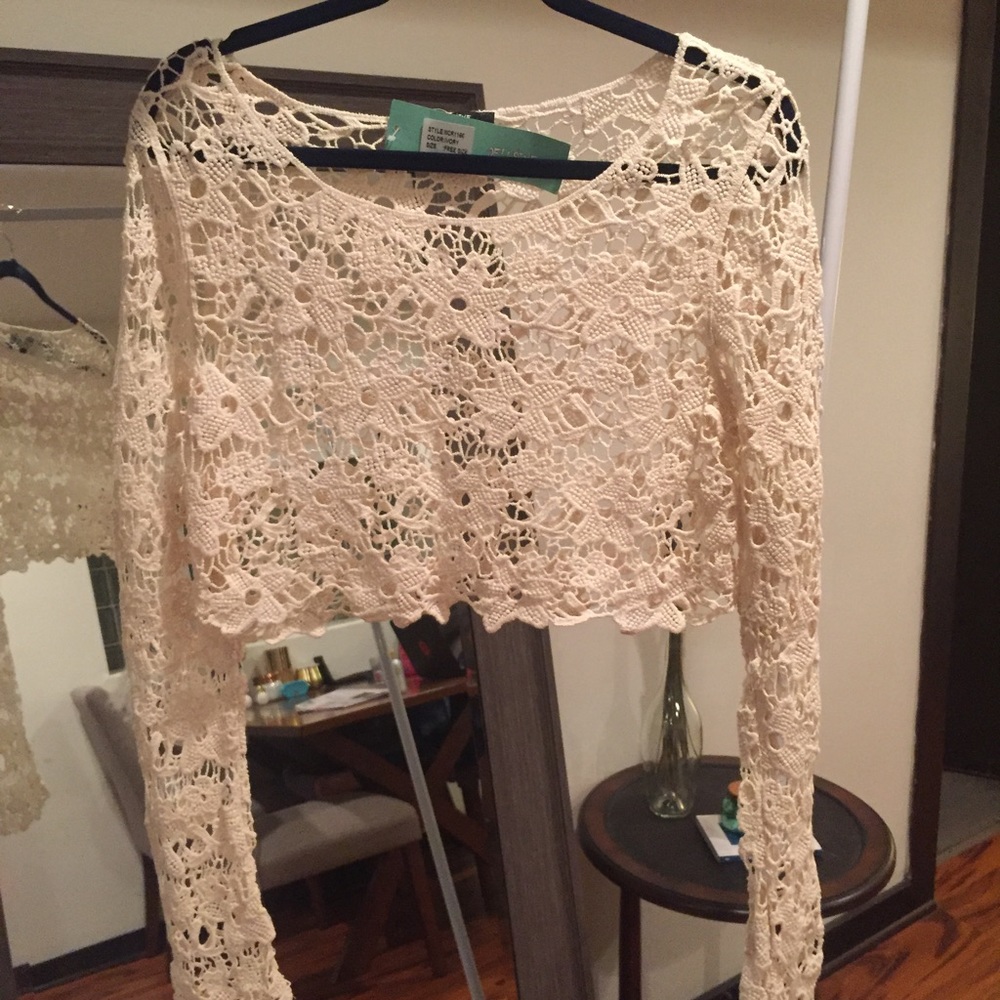 Knit Crop-Top/Cover-Up