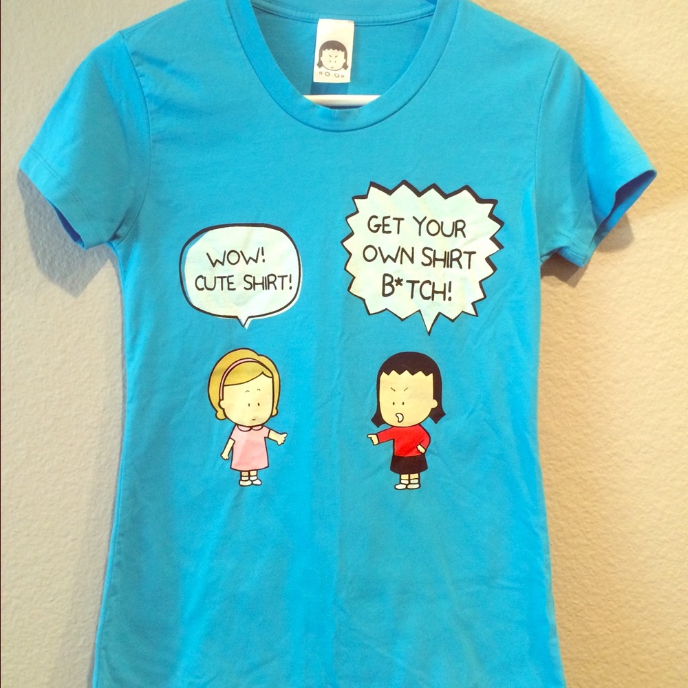 Blue funny t-shirt