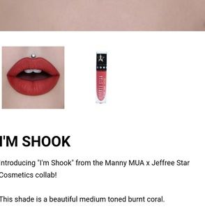 Jeffree Star cosmetics Manny Mua I'm Shook liquid