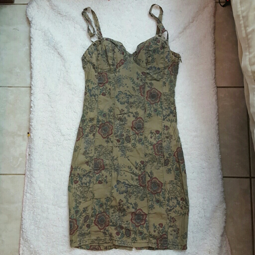 Guess Jean's olive denim dress