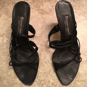 Strappy Black High Heels