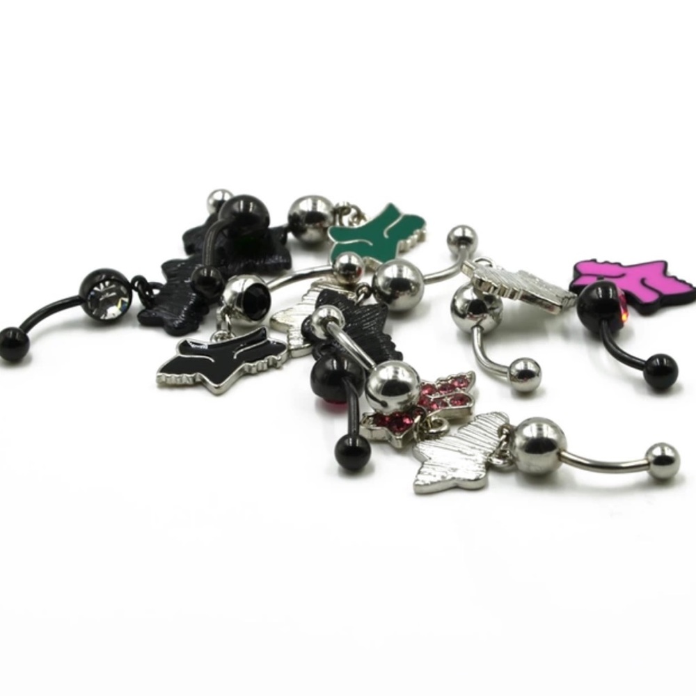 NEW WHITE FOX RACING NAVEL BELLY BUTTON RING - Picture 2 of 6