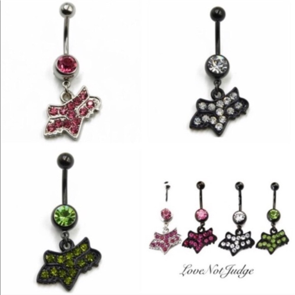 NEW WHITE FOX RACING NAVEL BELLY BUTTON RING - Picture 4 of 6
