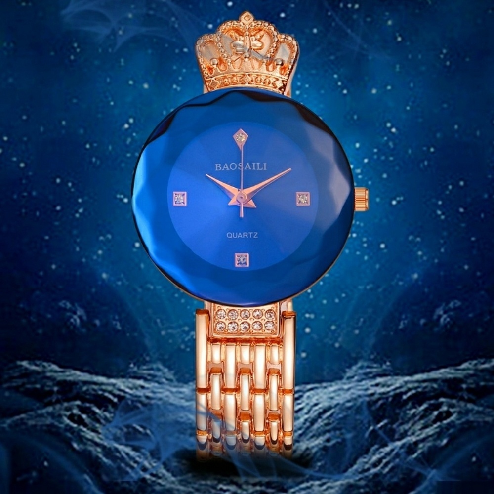 Luxury Royal Crown watch Gold Rose
