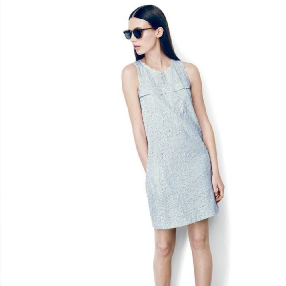 J. Crew Seersucker dot dress