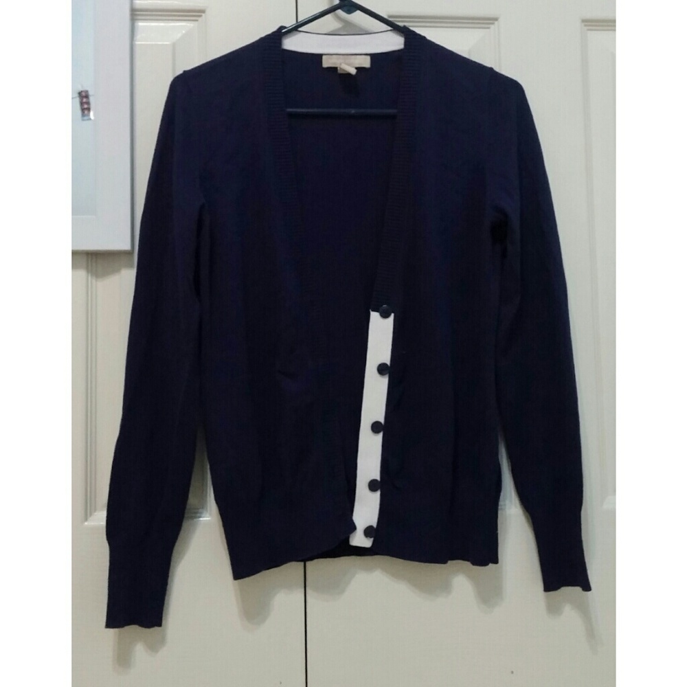 BANANA REPUBLIC NAVY CARDIGAN CUTE!!!!!