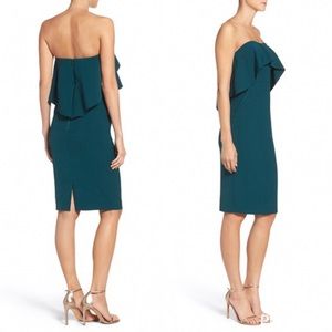 Chelsea28 Ruffle Stretch Crepe Sheath Dress