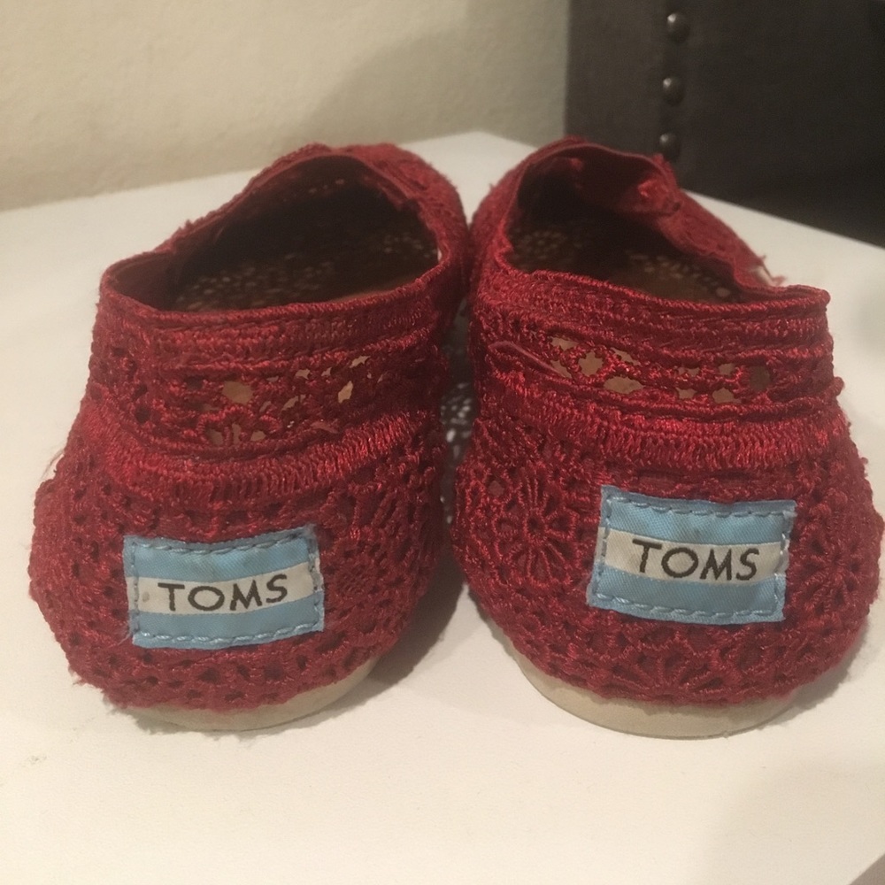 Red Crochet Toms