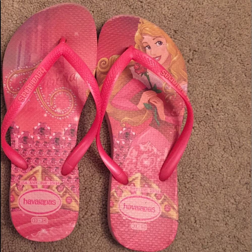 Havaianas Disney Sleeping Beauty sandals. Kids 3/4