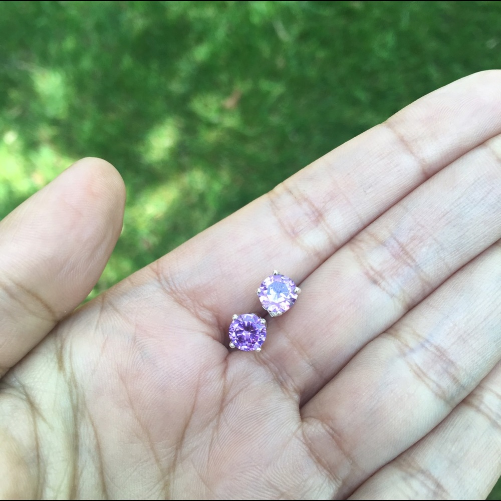 The Limited Purple Cubic Zirconia Stud Earrings