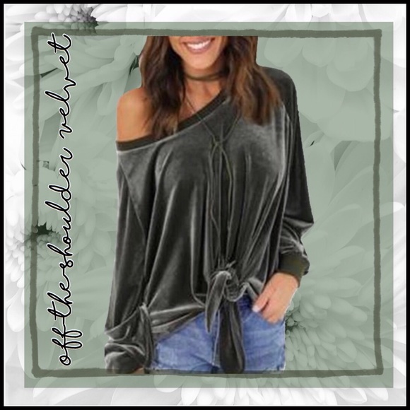 Tie-Front Off-the-Shoulder - Picture 3 of 4