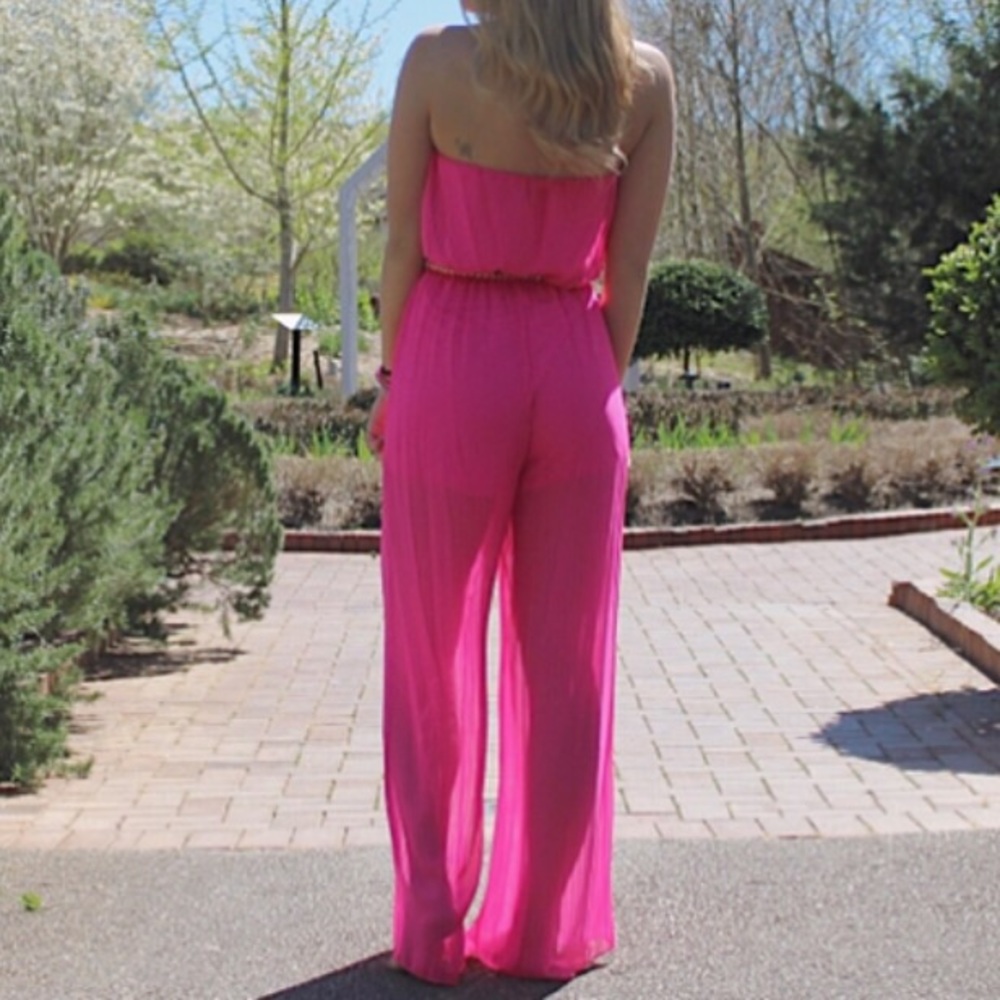 LAST ONE! Fuchsia Jumpsuit (Size Medium) - Picture 5 of 5