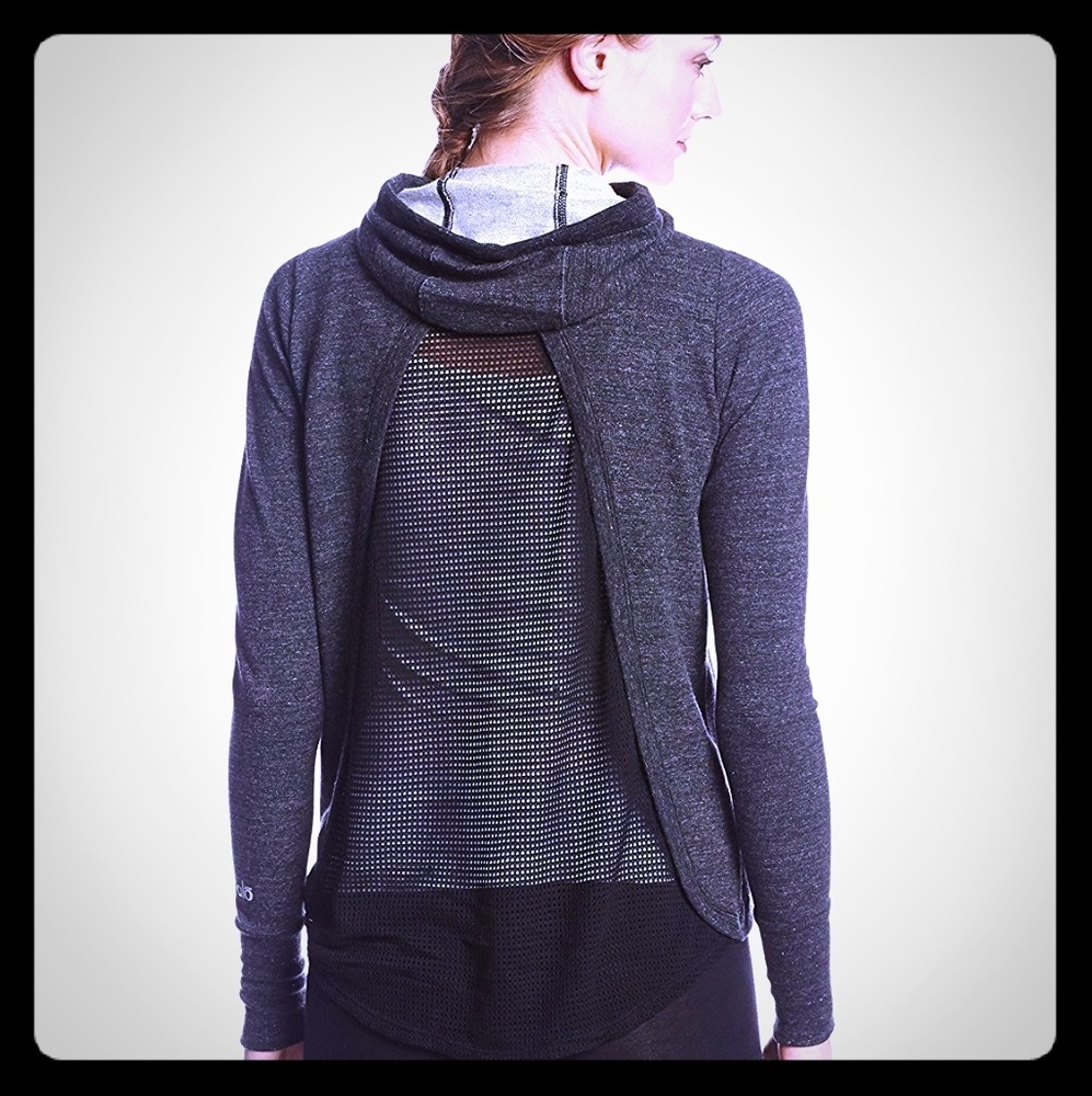 Alo Yoga Element Mesh Back Hoodie NWT