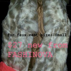 Faux fur vest