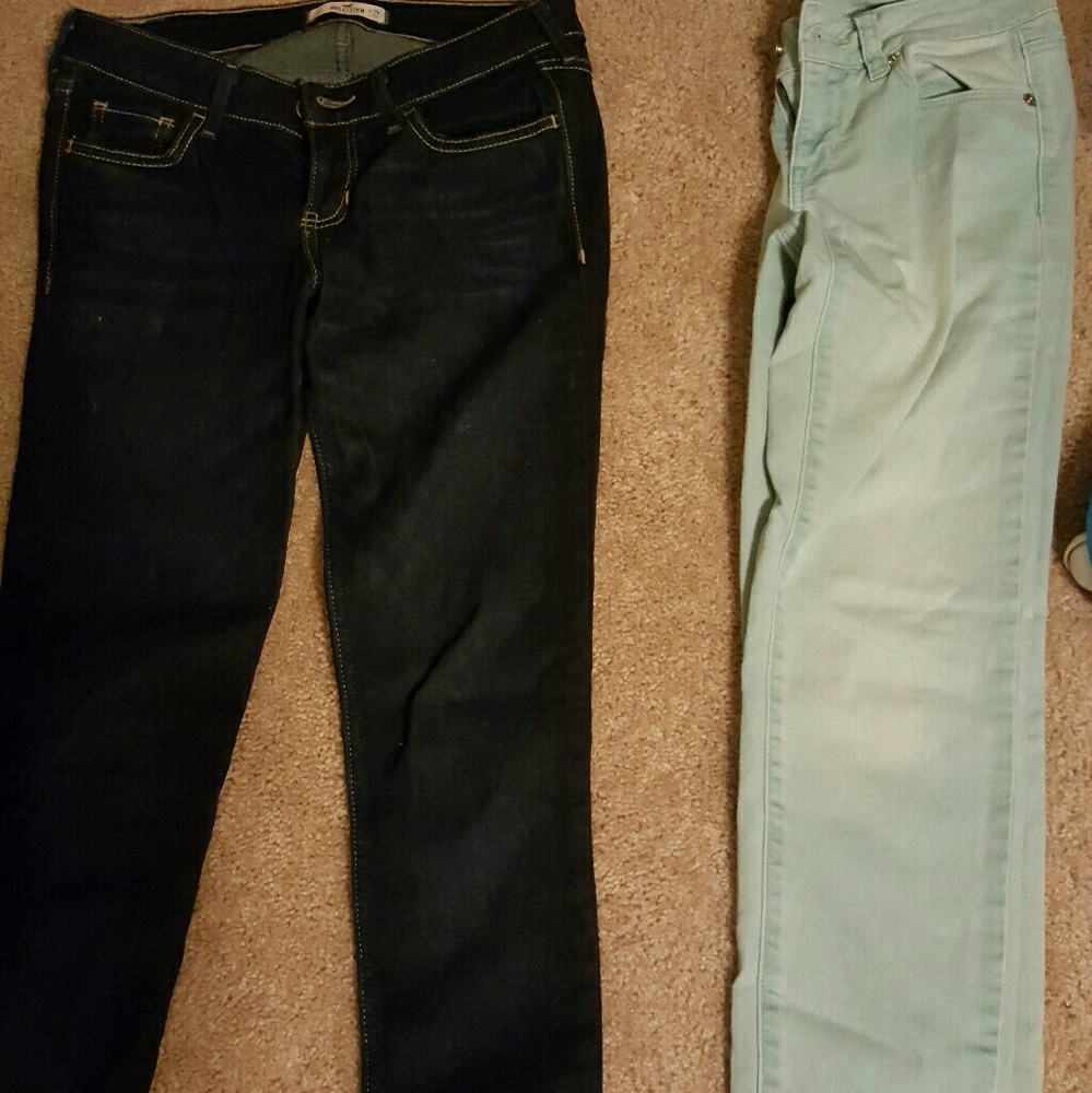 Hollister and AE skinny jeans 0