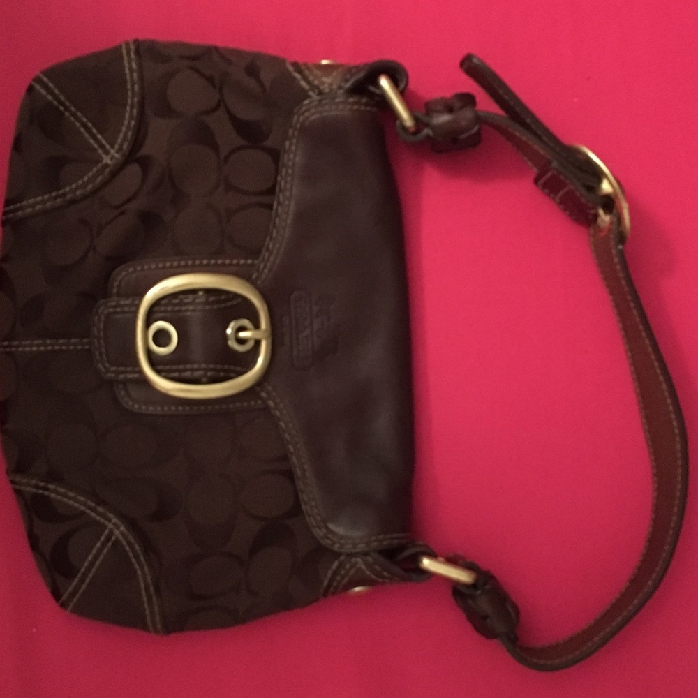 Perfect coach brown purse.