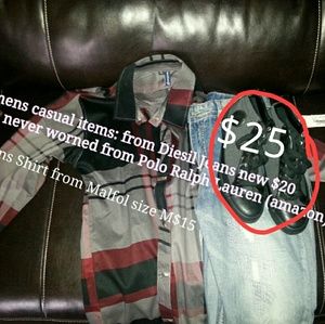 Mens diesel jeans and shoes Polo Ralph Lauren