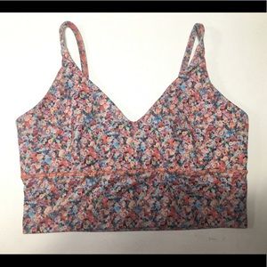 Floral Lululemon sports bra