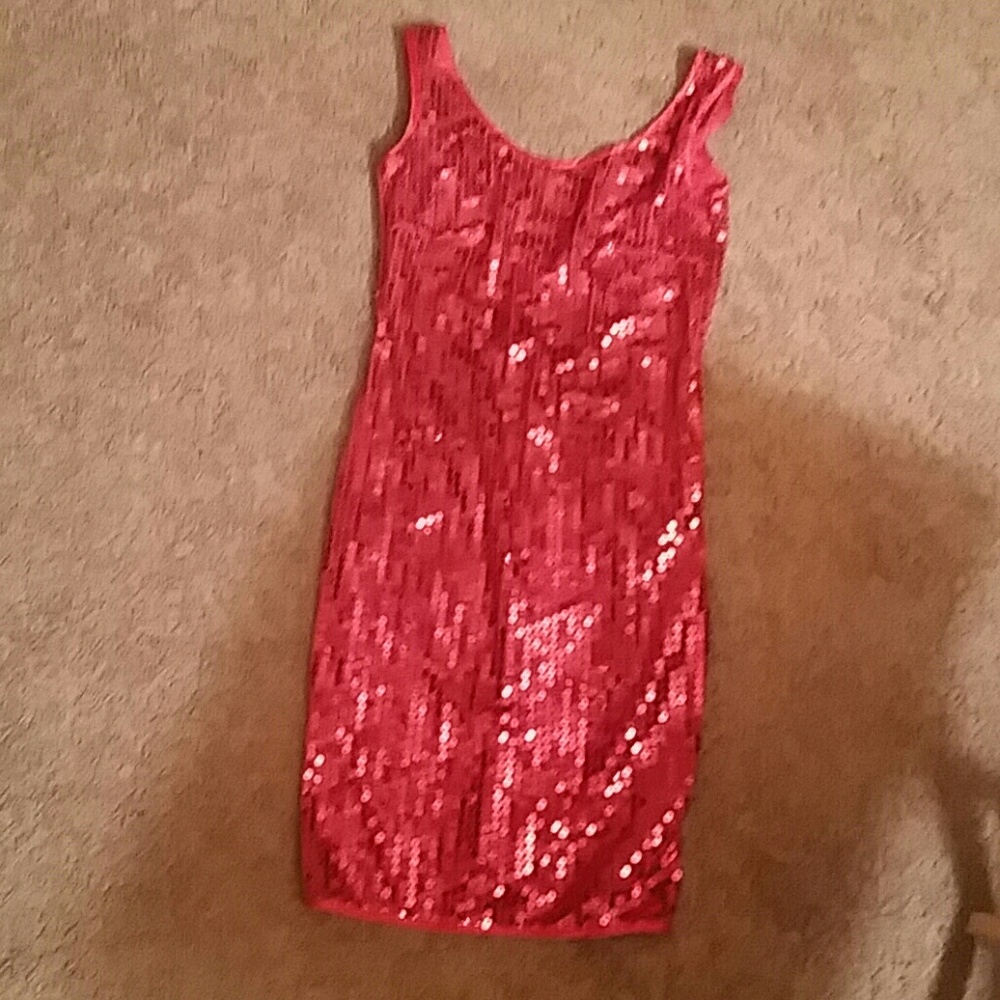 Women's size 6 red sequin dress