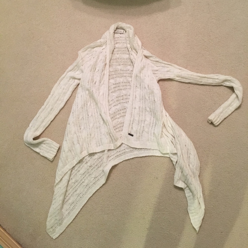 White Abercrombie and Fitch sweater!