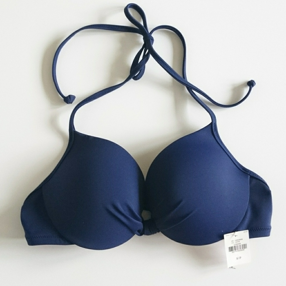 Victoria's Sercet Blue halter bikini top