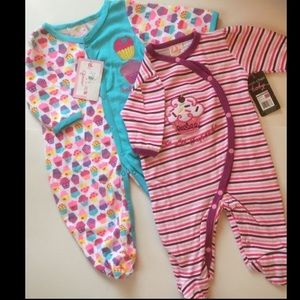 2 pack baby cupcake outfits