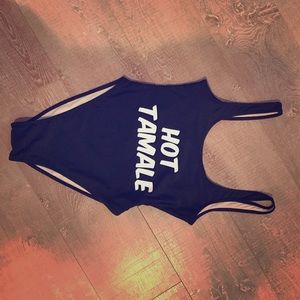Private party one piece swim suit