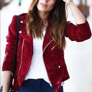 UNIF Sangre Velvet Moto Jacket