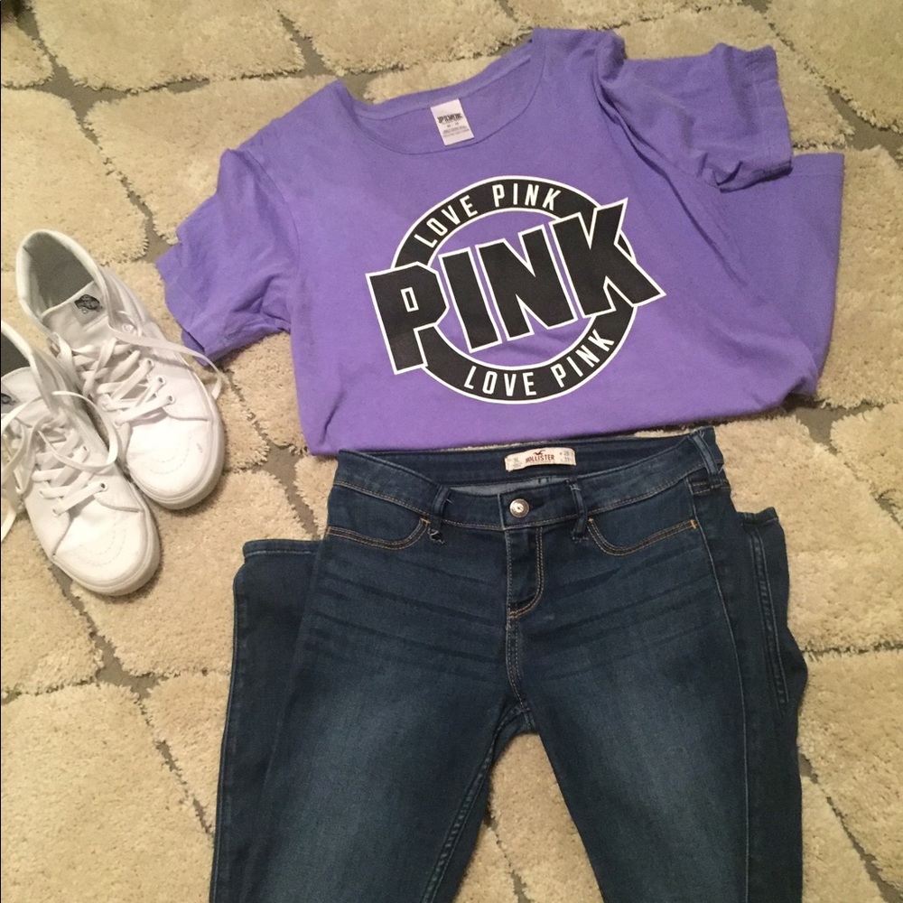 VS Pink Oversized Purple Tee
