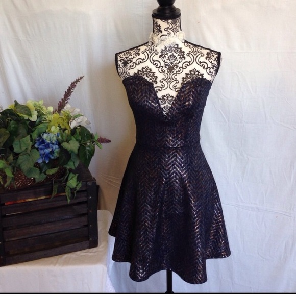 Dresses & Skirts - NWT Mermaid Strapless Deep V Skater Dress