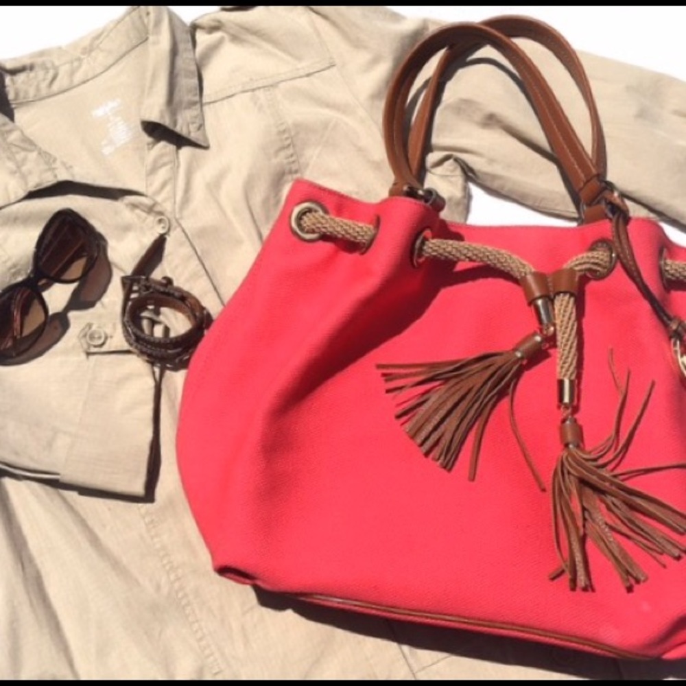 MK Coral colored bag