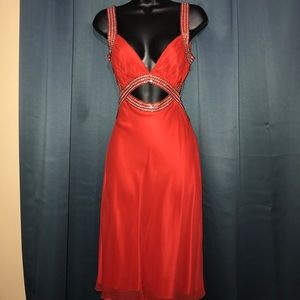 Burnt orange dress