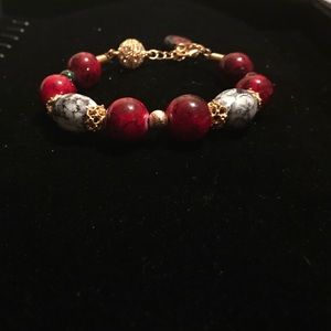 Sliding adjustable bracelet w/custom pendant