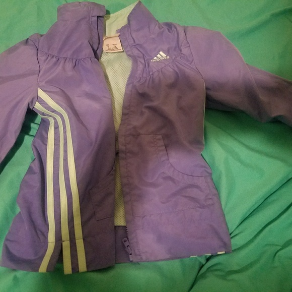 Girls Adidas windbreaker Size 5 - Picture 2 of 2