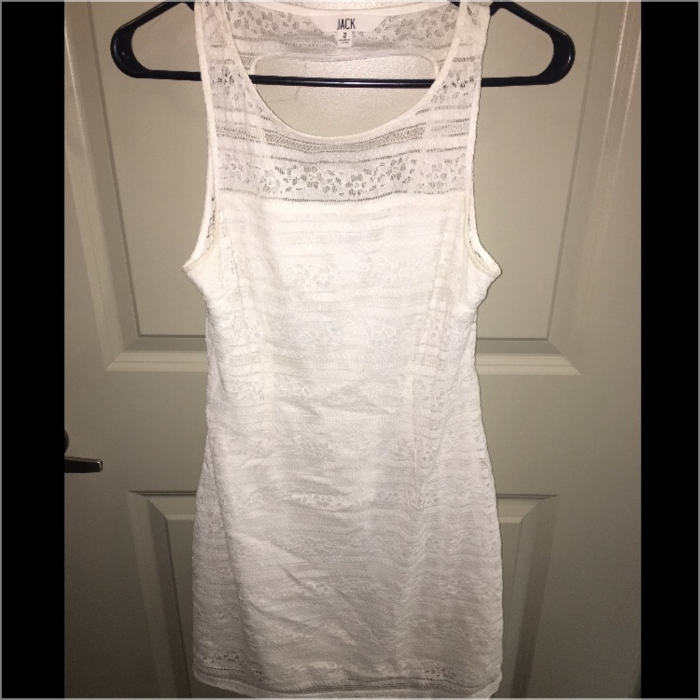 White mini dress