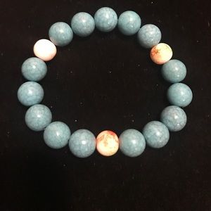 Turquoise and orange Bracelet