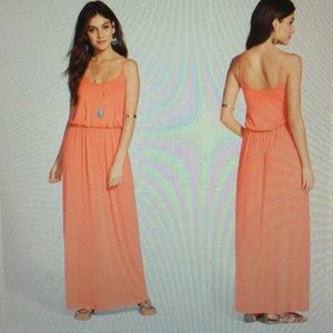 Lush Coral Maxi Dress